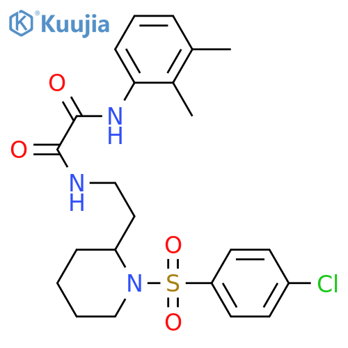 N-{2-1-(4-chlorobenzenesulfonyl)piperidin-2-ylethyl}-N'-(2,3-dimethylphenyl)ethanediamide structure