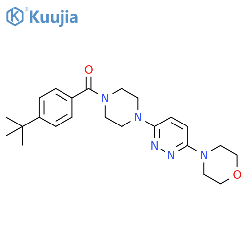 4-{6-4-(4-tert-butylbenzoyl)piperazin-1-ylpyridazin-3-yl}morpholine structure