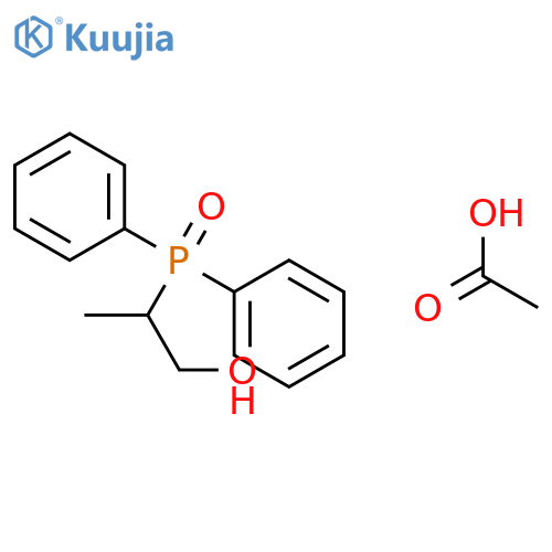 1-Propanol, 2-(diphenylphosphinyl)-, acetate structure