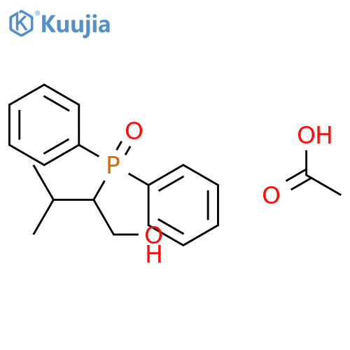 1-Butanol, 2-(diphenylphosphinyl)-3-methyl-, acetate structure