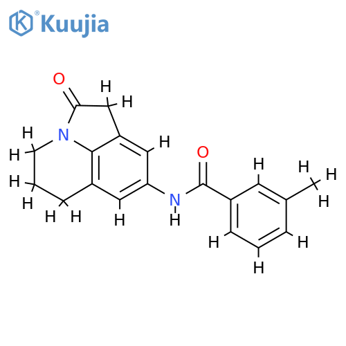3-methyl-N-{2-oxo-1-azatricyclo6.3.1.0^{4,12}dodeca-4,6,8(12)-trien-6-yl}benzamide structure