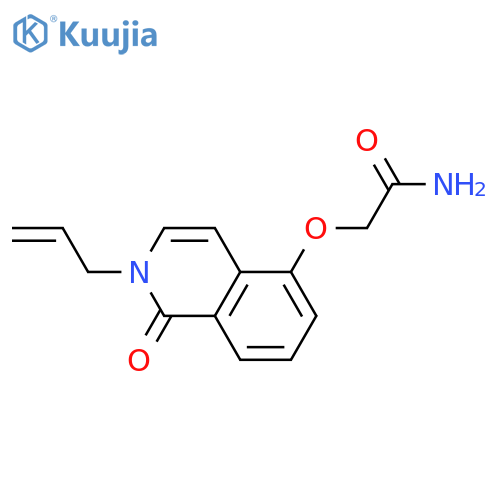 2-{1-oxo-2-(prop-2-en-1-yl)-1,2-dihydroisoquinolin-5-yloxy}acetamide structure