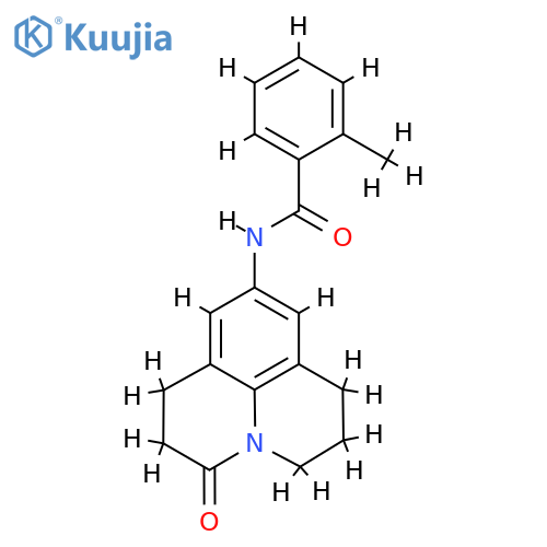 2-methyl-N-{2-oxo-1-azatricyclo7.3.1.0^{5,13}trideca-5,7,9(13)-trien-7-yl}benzamide structure