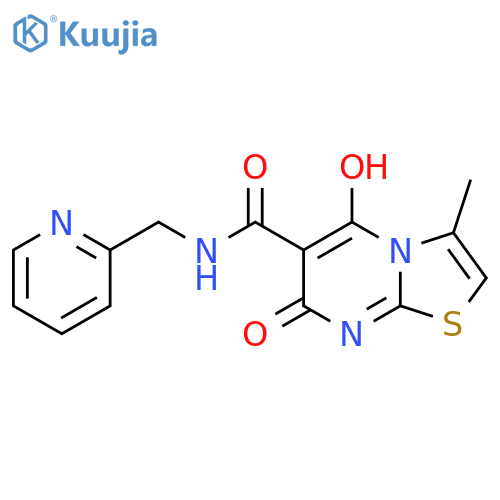 7-hydroxy-3-methyl-5-oxo-N-(pyridin-2-yl)methyl-5H-1,3thiazolo3,2-apyrimidine-6-carboxamide structure