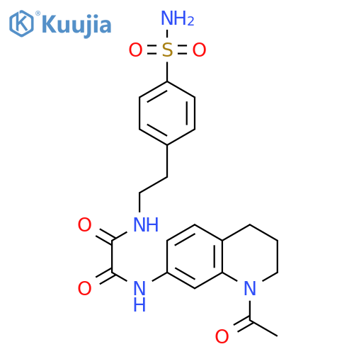 N-(1-acetyl-1,2,3,4-tetrahydroquinolin-7-yl)-N'-2-(4-sulfamoylphenyl)ethylethanediamide structure