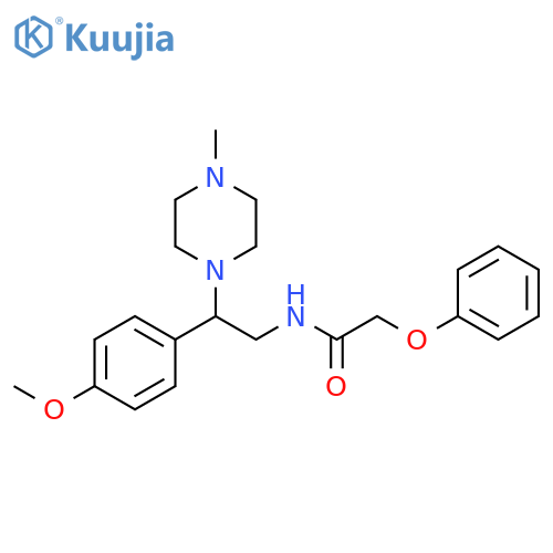 N-2-(4-methoxyphenyl)-2-(4-methylpiperazin-1-yl)ethyl-2-phenoxyacetamide structure