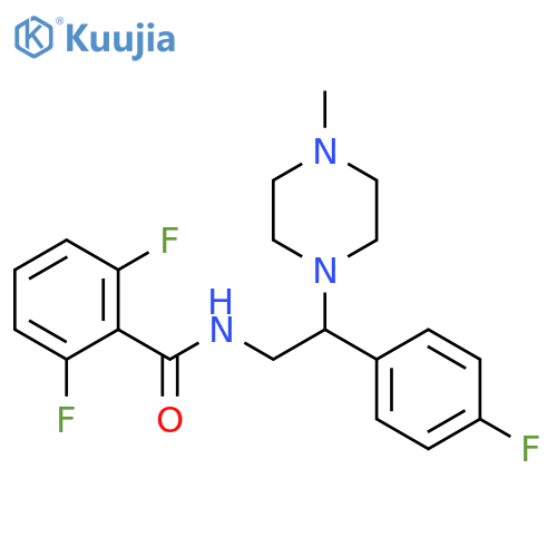 2,6-difluoro-N-2-(4-fluorophenyl)-2-(4-methylpiperazin-1-yl)ethylbenzamide structure