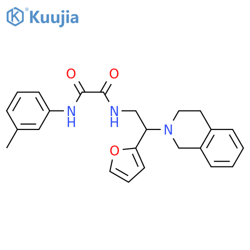 N-2-(furan-2-yl)-2-(1,2,3,4-tetrahydroisoquinolin-2-yl)ethyl-N'-(3-methylphenyl)ethanediamide structure