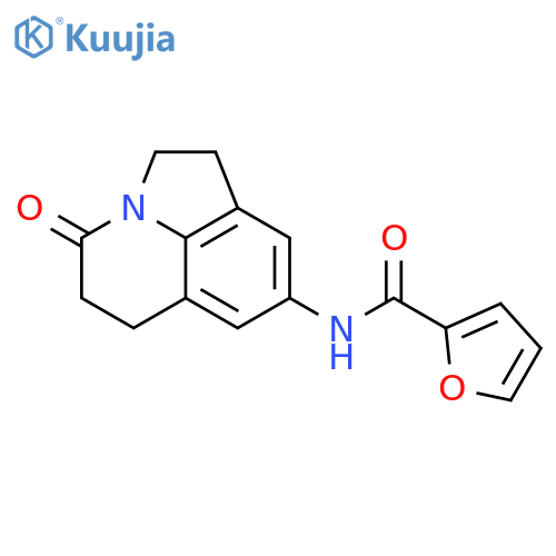N-{11-oxo-1-azatricyclo6.3.1.0^{4,12}dodeca-4(12),5,7-trien-6-yl}furan-2-carboxamide structure