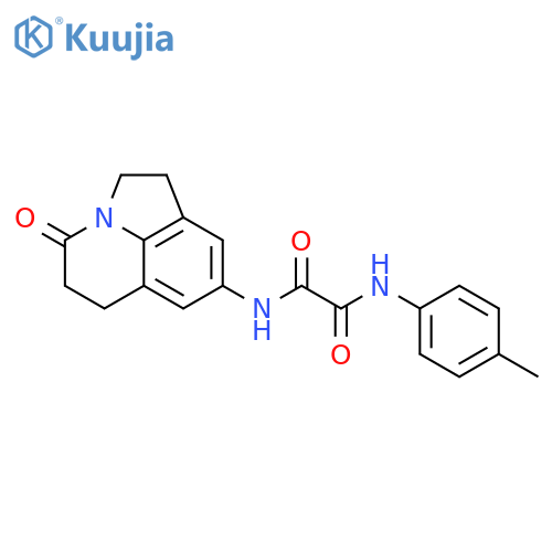 N'-(4-methylphenyl)-N-{11-oxo-1-azatricyclo6.3.1.0^{4,12}dodeca-4(12),5,7-trien-6-yl}ethanediamide structure