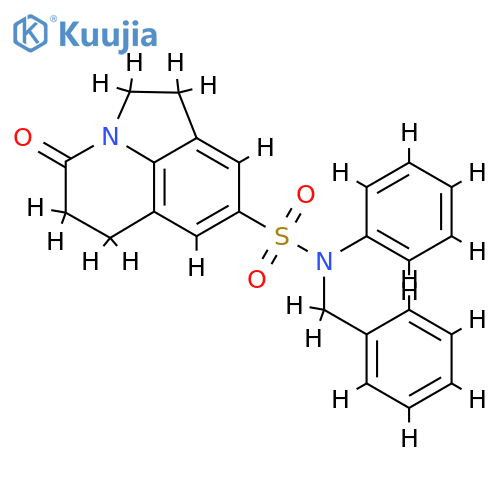 N-benzyl-11-oxo-N-phenyl-1-azatricyclo6.3.1.0^{4,12}dodeca-4(12),5,7-triene-6-sulfonamide structure