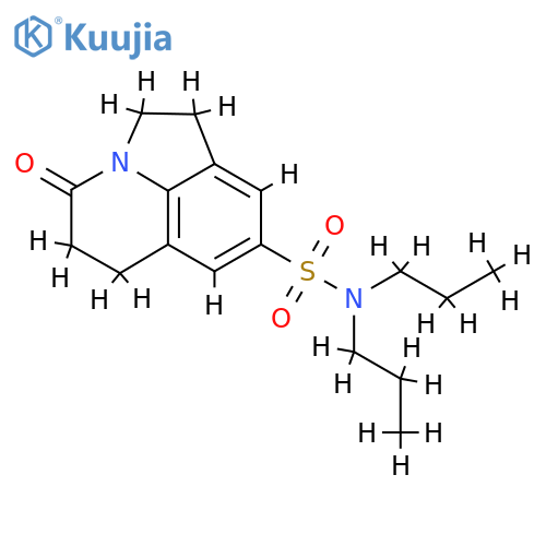 11-oxo-N,N-dipropyl-1-azatricyclo6.3.1.0^{4,12}dodeca-4(12),5,7-triene-6-sulfonamide structure
