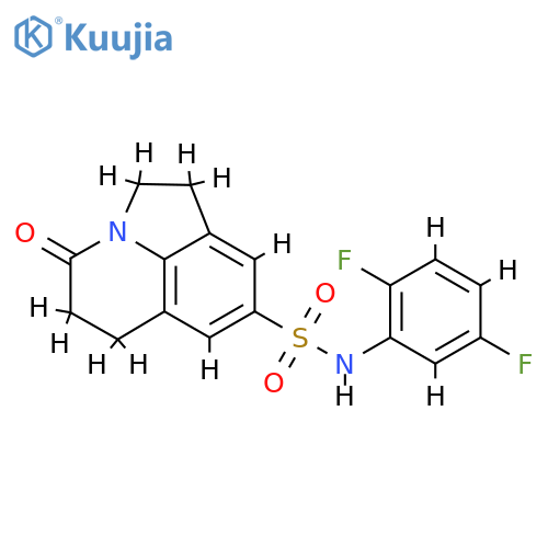 N-(2,5-difluorophenyl)-11-oxo-1-azatricyclo6.3.1.0^{4,12}dodeca-4(12),5,7-triene-6-sulfonamide structure