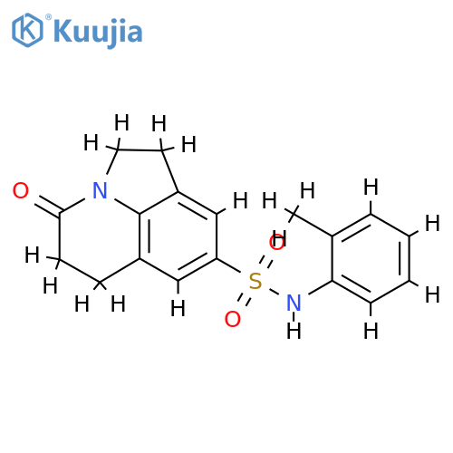 N-(2-methylphenyl)-11-oxo-1-azatricyclo6.3.1.0^{4,12}dodeca-4(12),5,7-triene-6-sulfonamide structure