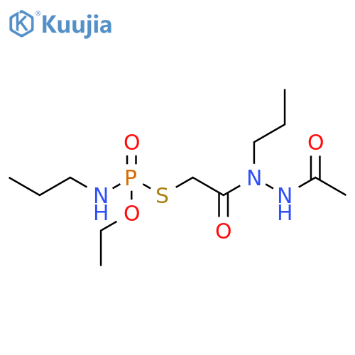 Acetic acid, [[ethoxy(propylamino)phosphinyl]thio]-,2-acetyl-1-propylhydrazide structure