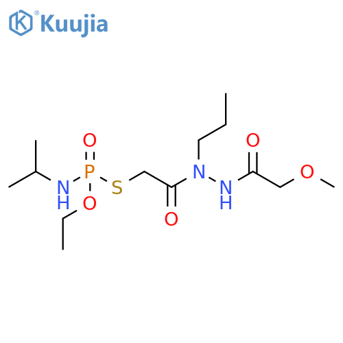 Acetic acid, [[ethoxy[(1-methylethyl)amino]phosphinyl]thio]-,2-(methoxyacetyl)-1-propylhydrazide structure