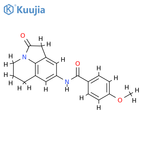 4-methoxy-N-{2-oxo-1-azatricyclo6.3.1.0^{4,12}dodeca-4,6,8(12)-trien-6-yl}benzamide structure