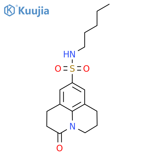 2-oxo-N-pentyl-1-azatricyclo7.3.1.0^{5,13}trideca-5,7,9(13)-triene-7-sulfonamide structure