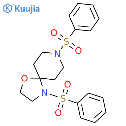 4,8-bis(benzenesulfonyl)-1-oxa-4,8-diazaspiro4.5decane structure