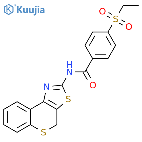 4-(ethanesulfonyl)-N-{4H-thiochromeno4,3-d1,3thiazol-2-yl}benzamide structure