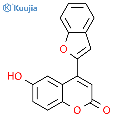 4-(1-benzofuran-2-yl)-6-hydroxy-2H-chromen-2-one structure