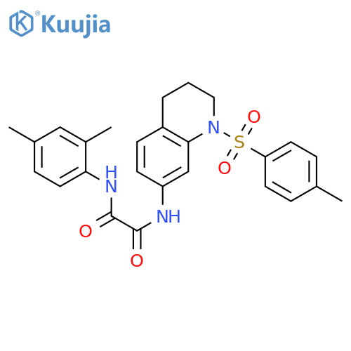 N'-(2,4-dimethylphenyl)-N-1-(4-methylbenzenesulfonyl)-1,2,3,4-tetrahydroquinolin-7-ylethanediamide structure