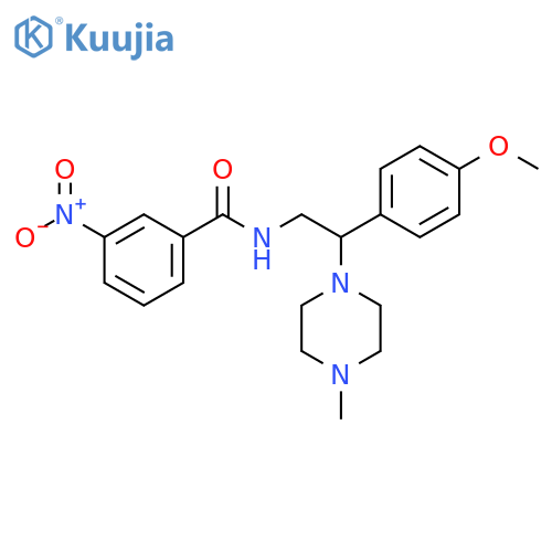 N-2-(4-methoxyphenyl)-2-(4-methylpiperazin-1-yl)ethyl-3-nitrobenzamide structure