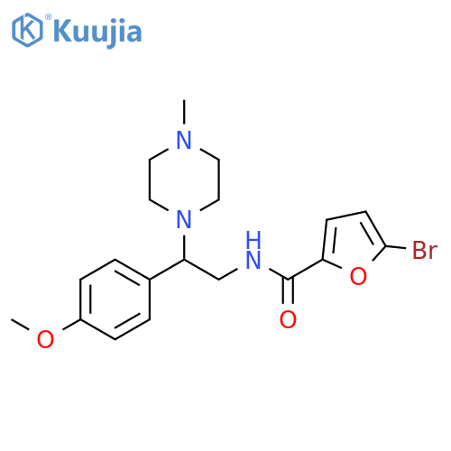 5-bromo-N-2-(4-methoxyphenyl)-2-(4-methylpiperazin-1-yl)ethylfuran-2-carboxamide structure