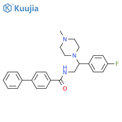 N-2-(4-fluorophenyl)-2-(4-methylpiperazin-1-yl)ethyl-1,1'-biphenyl-4-carboxamide structure