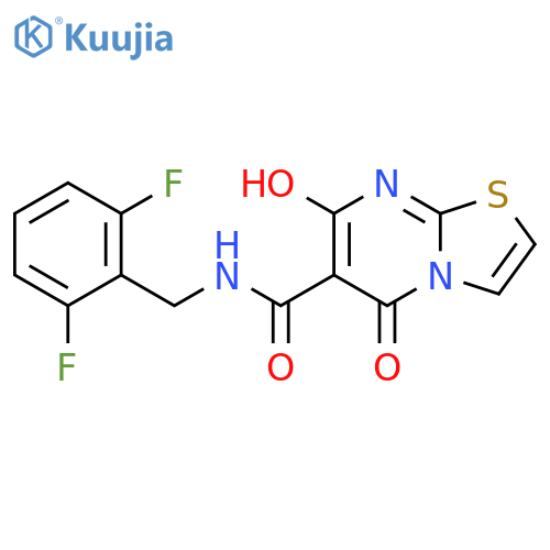 N-(2,6-difluorophenyl)methyl-7-hydroxy-5-oxo-5H-1,3thiazolo3,2-apyrimidine-6-carboxamide structure