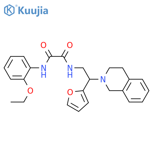 N'-(2-ethoxyphenyl)-N-2-(furan-2-yl)-2-(1,2,3,4-tetrahydroisoquinolin-2-yl)ethylethanediamide structure