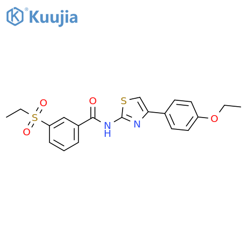 3-(ethanesulfonyl)-N-4-(4-ethoxyphenyl)-1,3-thiazol-2-ylbenzamide structure