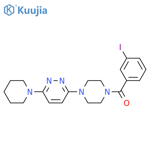 3-4-(3-iodobenzoyl)piperazin-1-yl-6-(piperidin-1-yl)pyridazine structure