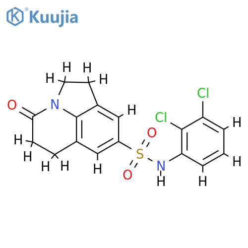 N-(2,3-dichlorophenyl)-11-oxo-1-azatricyclo6.3.1.0^{4,12}dodeca-4(12),5,7-triene-6-sulfonamide structure