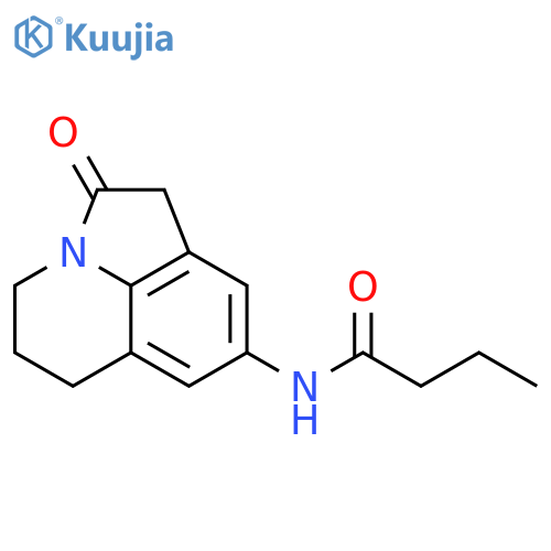 N-{2-oxo-1-azatricyclo6.3.1.0^{4,12}dodeca-4,6,8(12)-trien-6-yl}butanamide structure