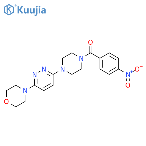 4-{6-4-(4-nitrobenzoyl)piperazin-1-ylpyridazin-3-yl}morpholine structure