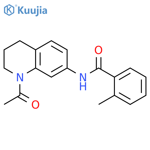 N-(1-acetyl-1,2,3,4-tetrahydroquinolin-7-yl)-2-methylbenzamide structure
