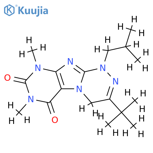 3-tert-butyl-7,9-dimethyl-1-(2-methylpropyl)-1H,4H,6H,7H,8H,9H-1,2,4triazino4,3-gpurine-6,8-dione structure