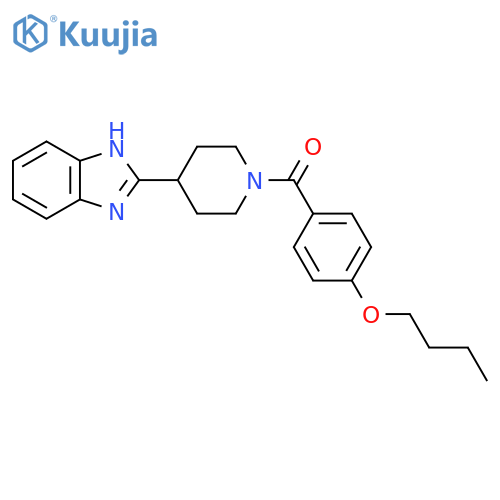 2-1-(4-butoxybenzoyl)piperidin-4-yl-1H-1,3-benzodiazole structure