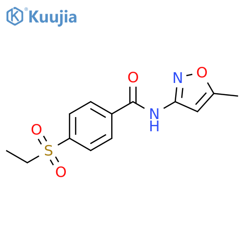 4-(ethanesulfonyl)-N-(5-methyl-1,2-oxazol-3-yl)benzamide structure