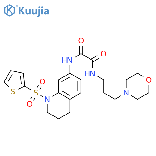 N'-3-(morpholin-4-yl)propyl-N-1-(thiophene-2-sulfonyl)-1,2,3,4-tetrahydroquinolin-7-ylethanediamide structure