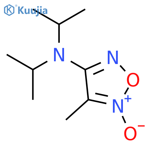 1,2,5-Oxadiazol-3-amine, 4-methyl-N,N-bis(1-methylethyl)-, 5-oxide structure