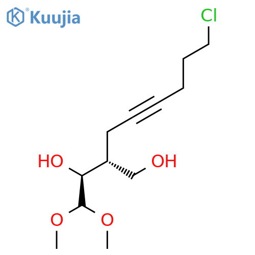 1,3-BUTANEDIOL, 2-(6-CHLORO-2-HEXYNYL)-4,4-DIMETHOXY-, (R*,S*)- structure