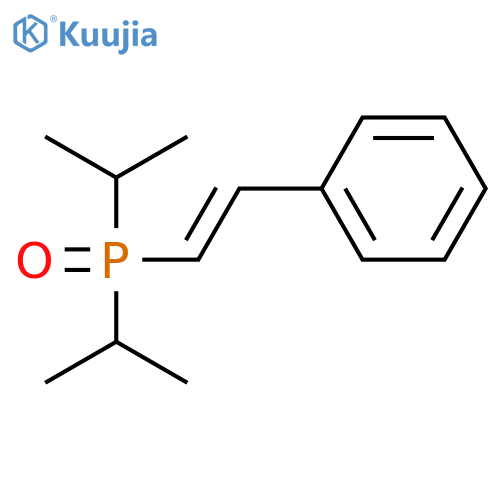 Phosphine oxide, bis(1-methylethyl)(2-phenylethenyl)- structure