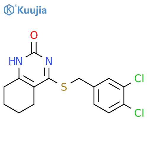 4-{(3,4-dichlorophenyl)methylsulfanyl}-1,2,5,6,7,8-hexahydroquinazolin-2-one structure