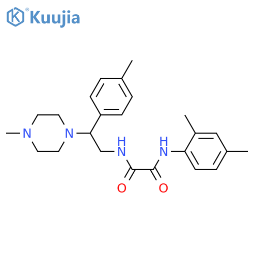 N-(2,4-dimethylphenyl)-N'-2-(4-methylphenyl)-2-(4-methylpiperazin-1-yl)ethylethanediamide structure