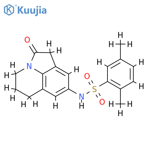 2,5-dimethyl-N-{2-oxo-1-azatricyclo6.3.1.0^{4,12}dodeca-4,6,8(12)-trien-6-yl}benzene-1-sulfonamide structure