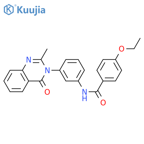 4-ethoxy-N-3-(2-methyl-4-oxo-3,4-dihydroquinazolin-3-yl)phenylbenzamide structure