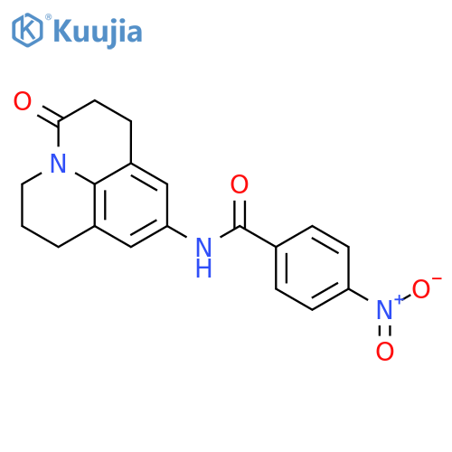 4-nitro-N-{2-oxo-1-azatricyclo7.3.1.0^{5,13}trideca-5,7,9(13)-trien-7-yl}benzamide structure