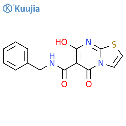 N-benzyl-7-hydroxy-5-oxo-5H-1,3thiazolo3,2-apyrimidine-6-carboxamide structure